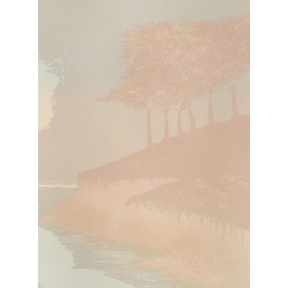 17.5"x23" Ltd Ed Signed Numbered Seriograph SPRING EVENING II by PAUL SCHRODER - Picture 3 of 8